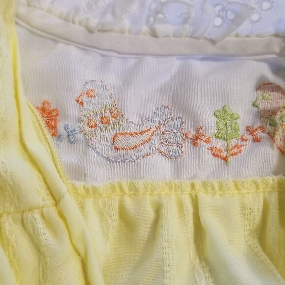 Vintage Sears Baby Dress yellow 2t - Picture 12 of 13